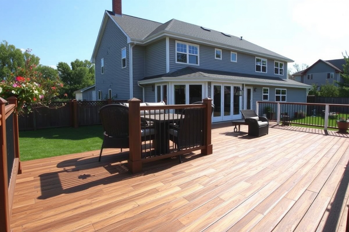 how to stain composite decking