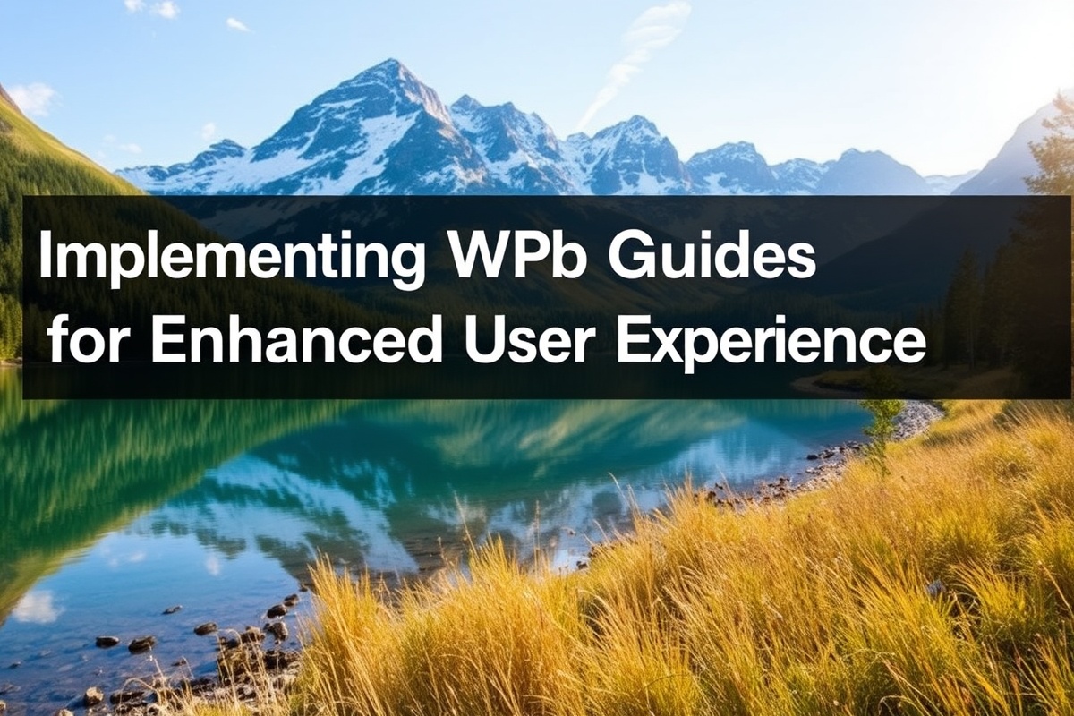 Implementing WPC Web Guides for Enhanced User Experience