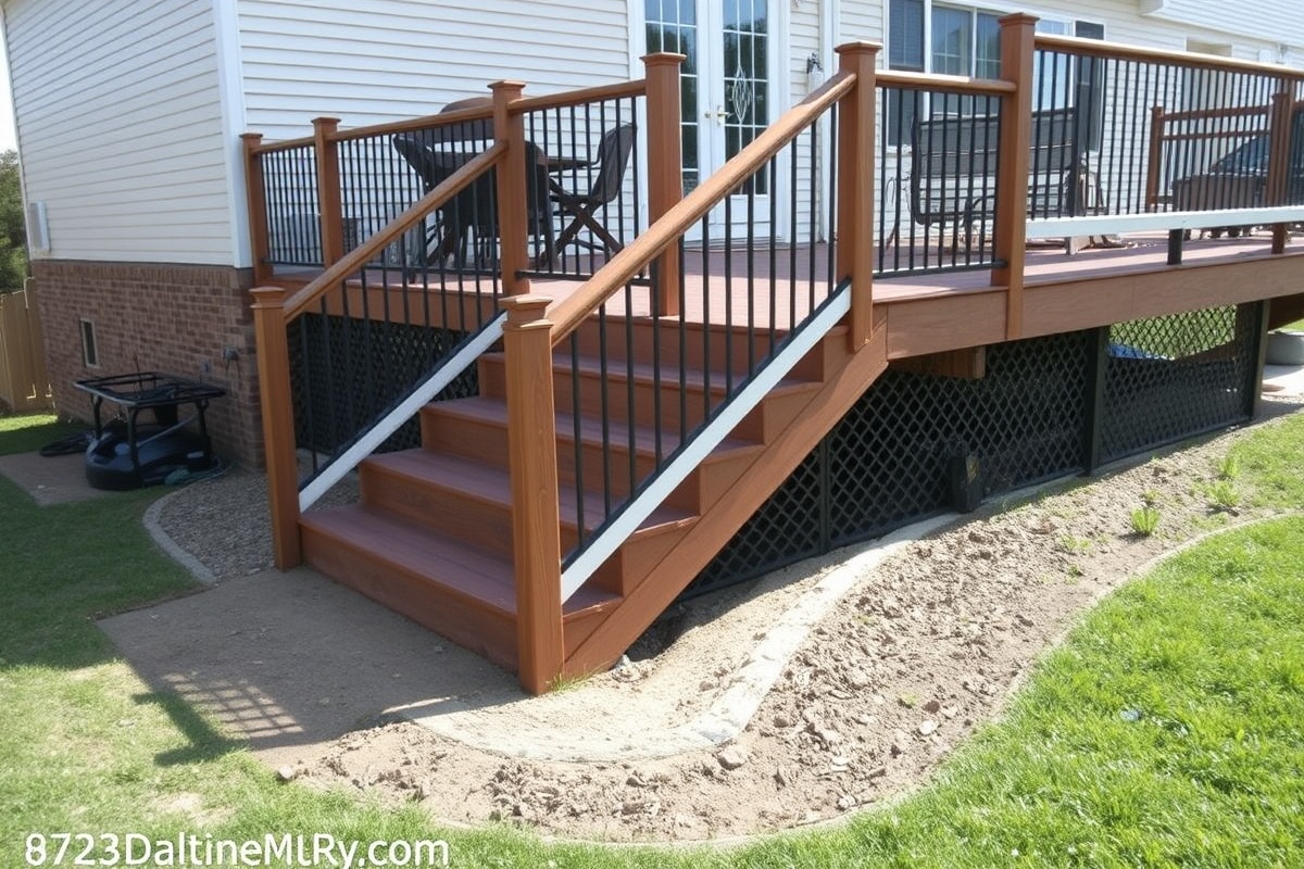 installing composite decking on stairs