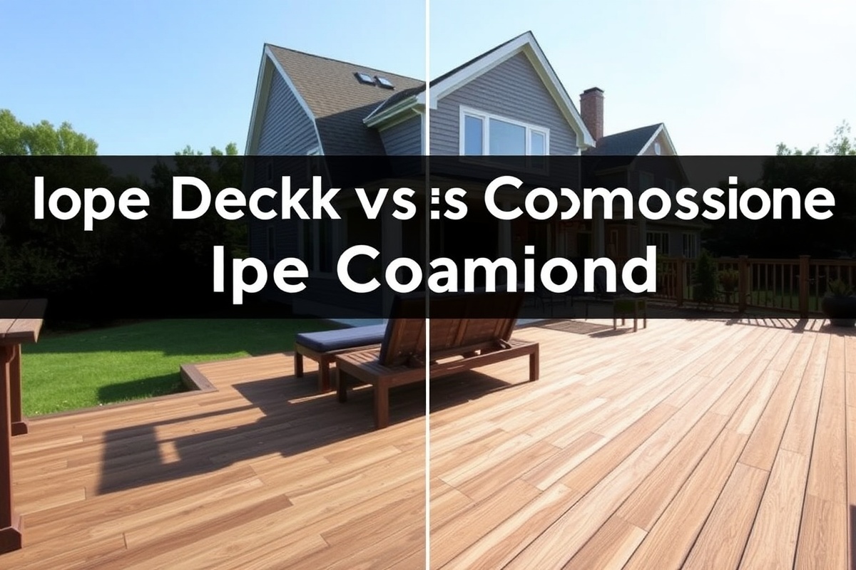 Ipe Decking vs Composite: A Comprehensive Guide on Pricing and Performance