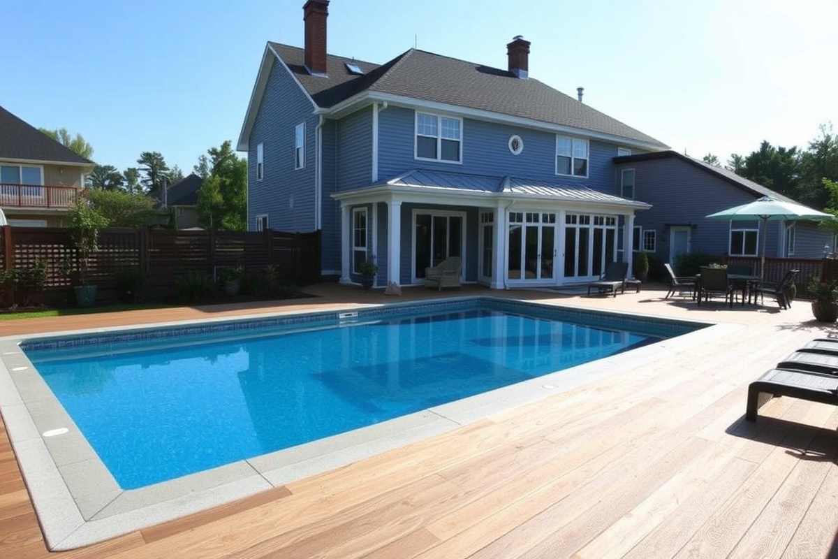 is composite decking good around pools