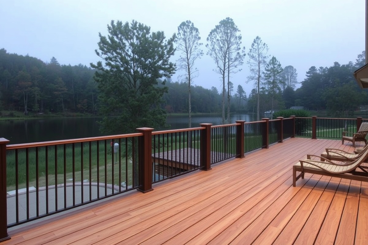 lake fog composite decking