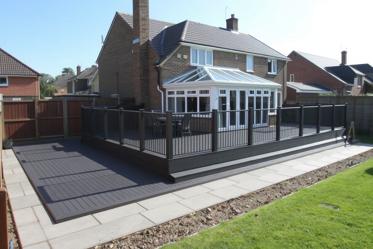 laying composite decking on slabs