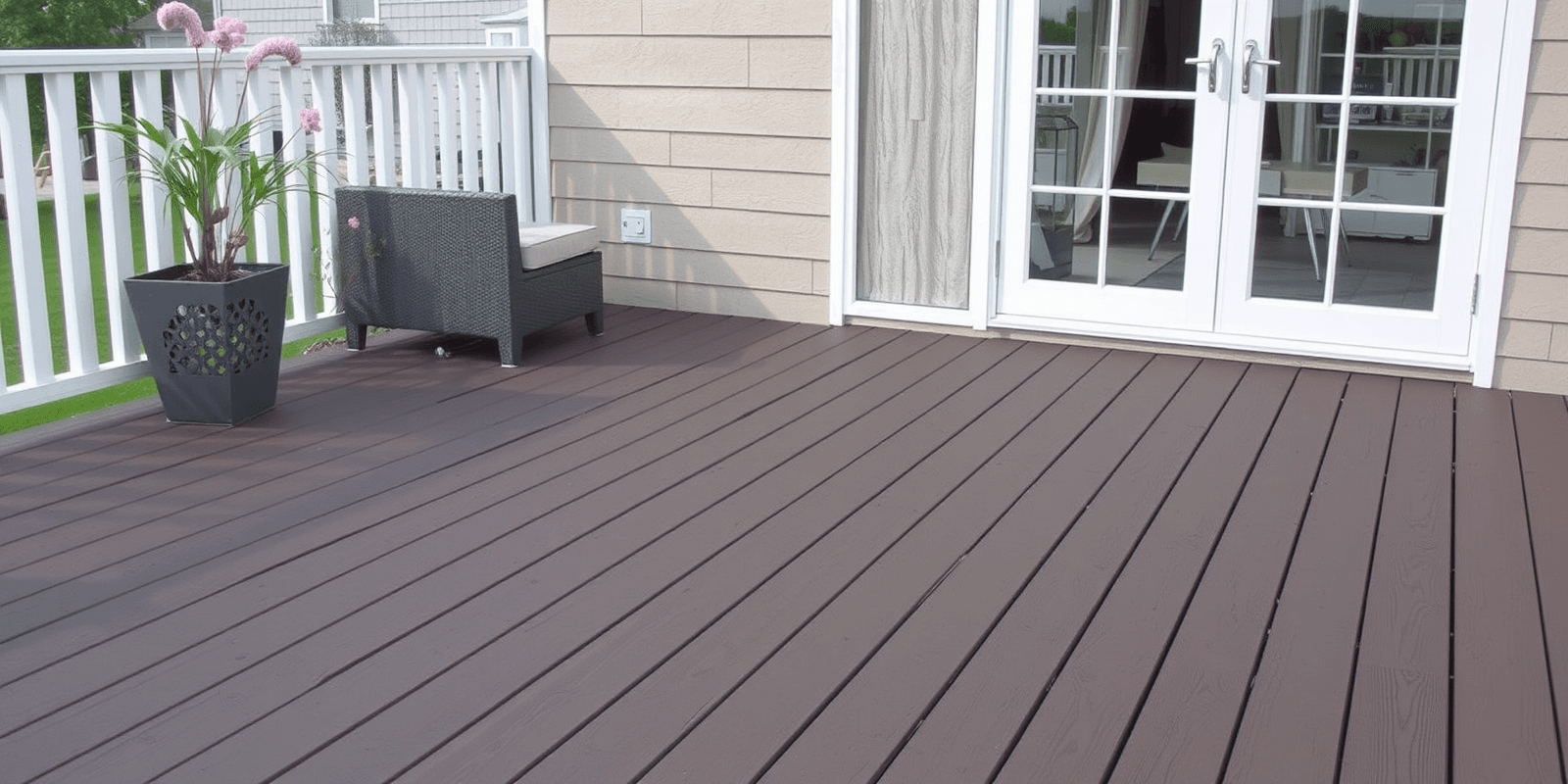 Low-maintenance WPC decking