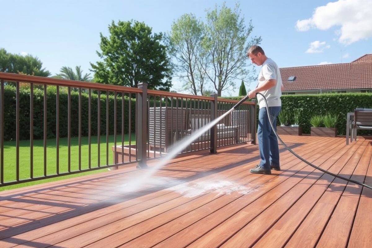 Maintaining Your WPC Deck: Using a High-Pressure Cleaner