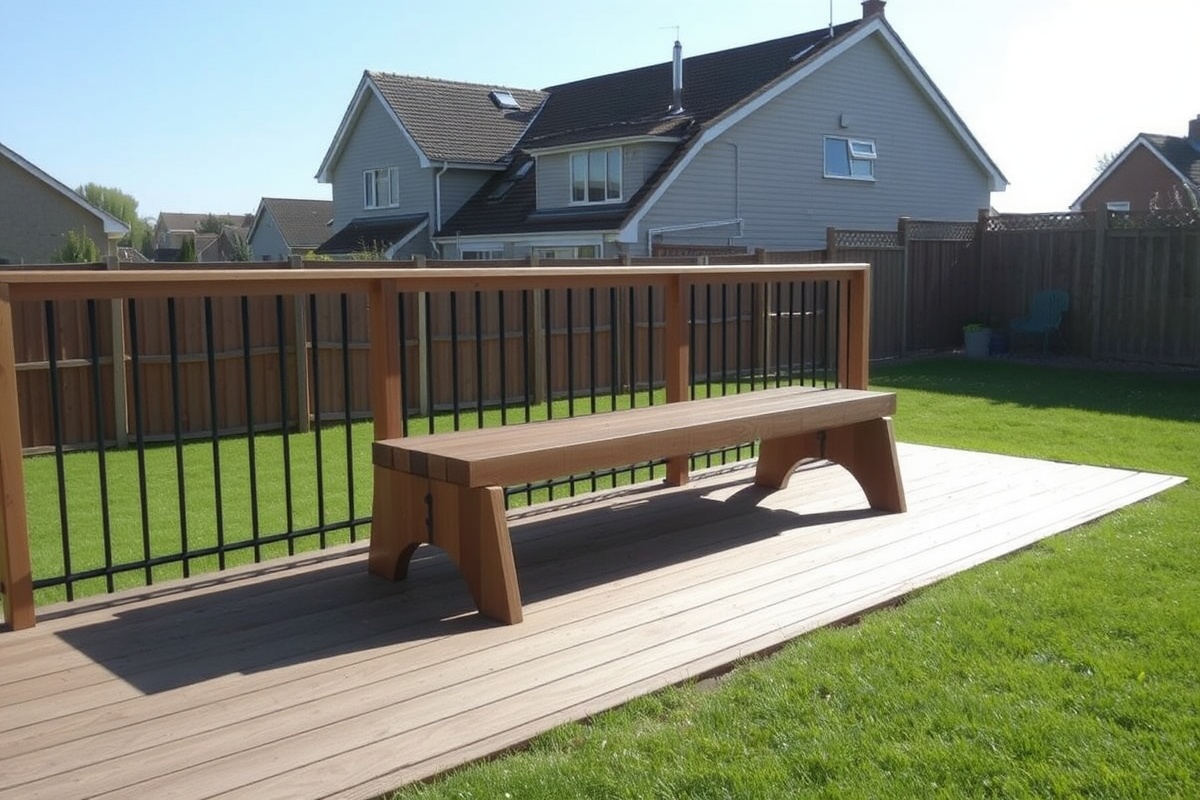 making a bench out of composite decking