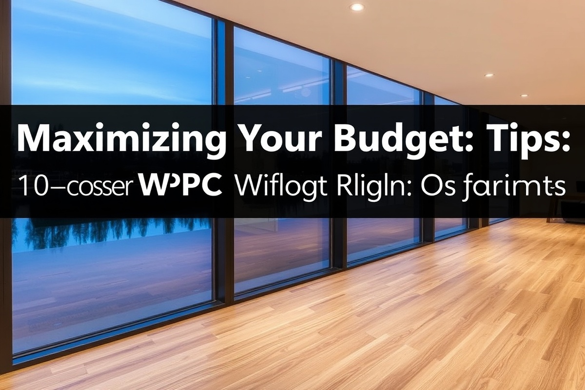 Maximizing Your Budget: Tips for Choosing the Right WPC Wooden Flooring Quotes