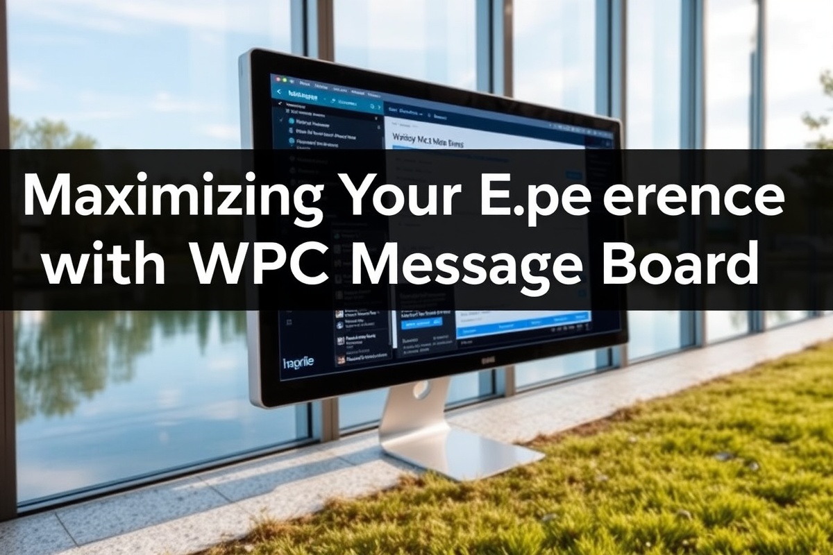 Maximizing Your Experience with the WPC Message Board