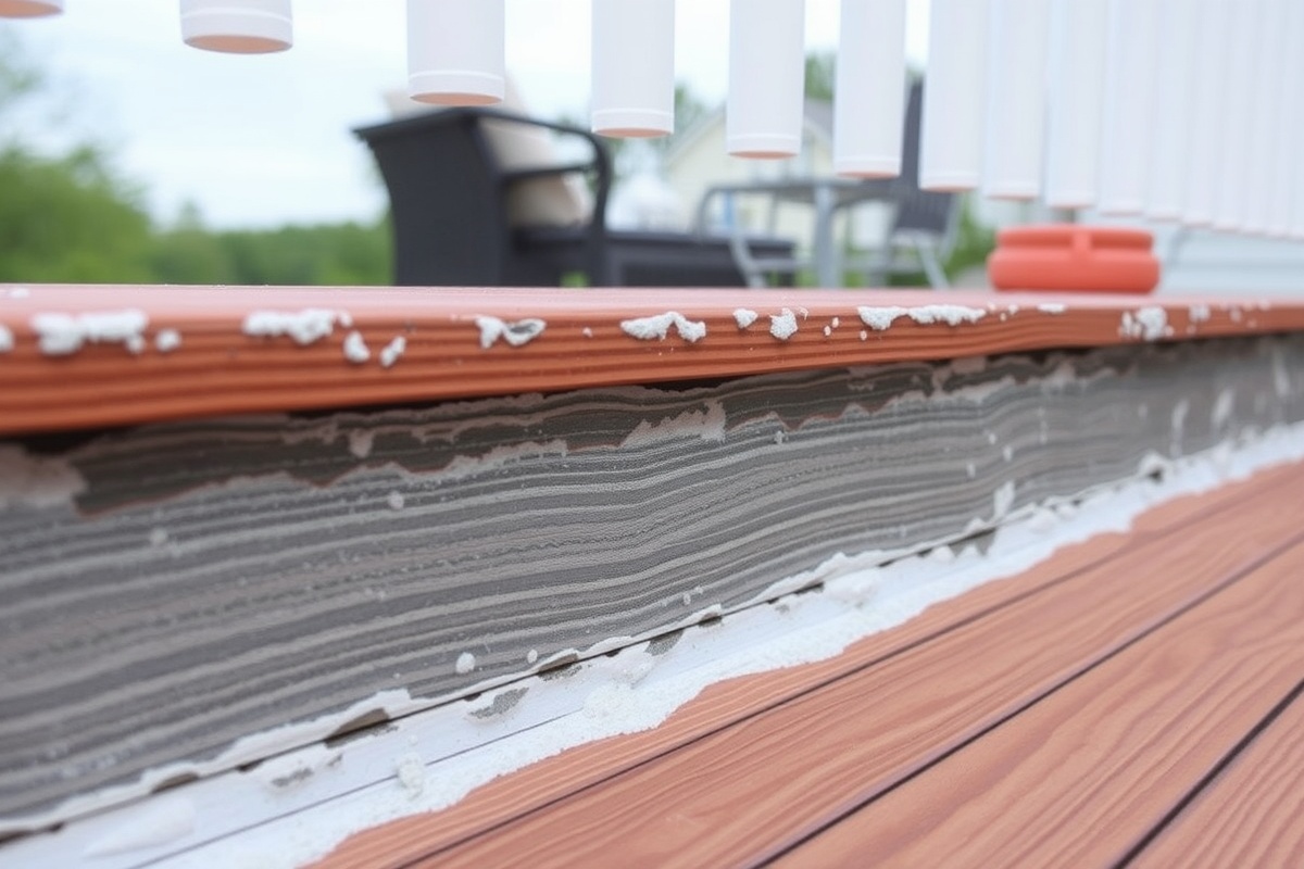 mold on composite decking