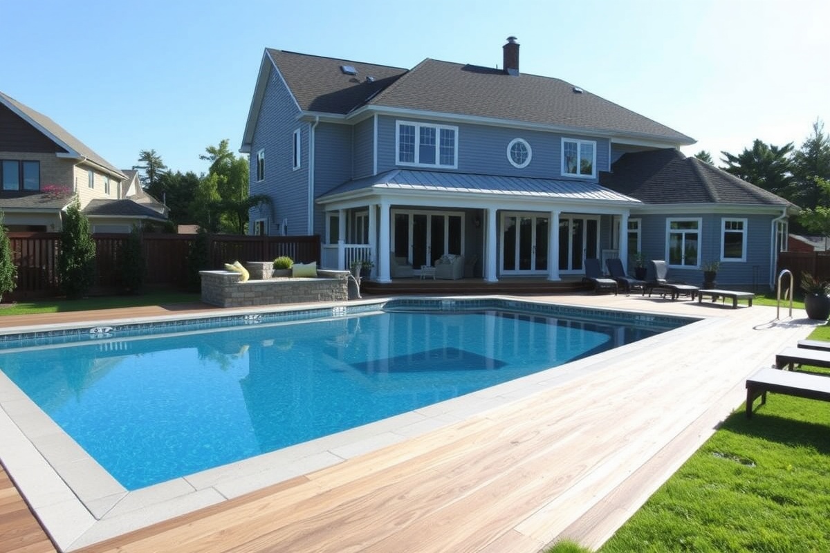 pool with composite decking