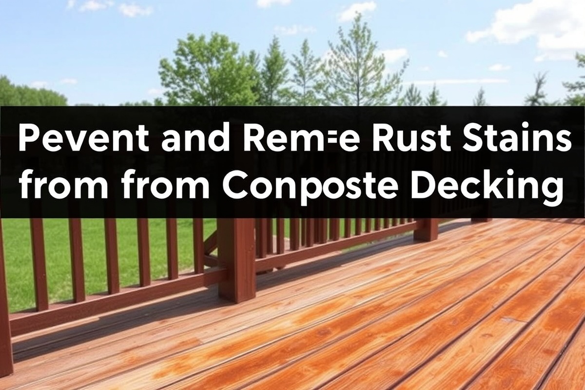 Prevent and Remove Rust Stains from Composite Decking