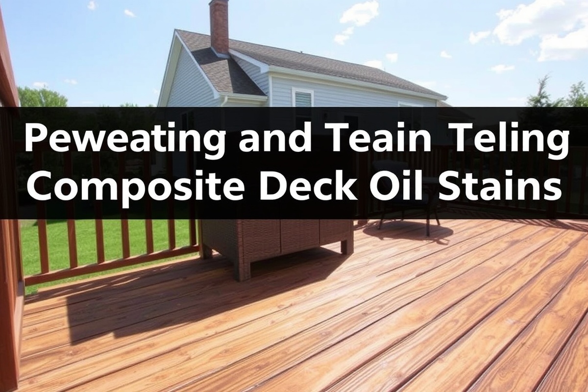 Preventing and Treating Composite Deck Oil Stains