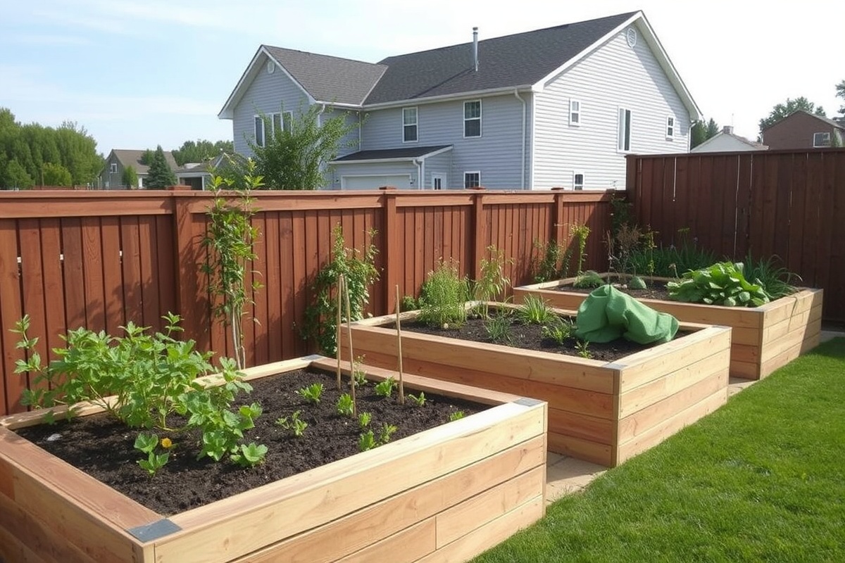 raised beds with composite decking