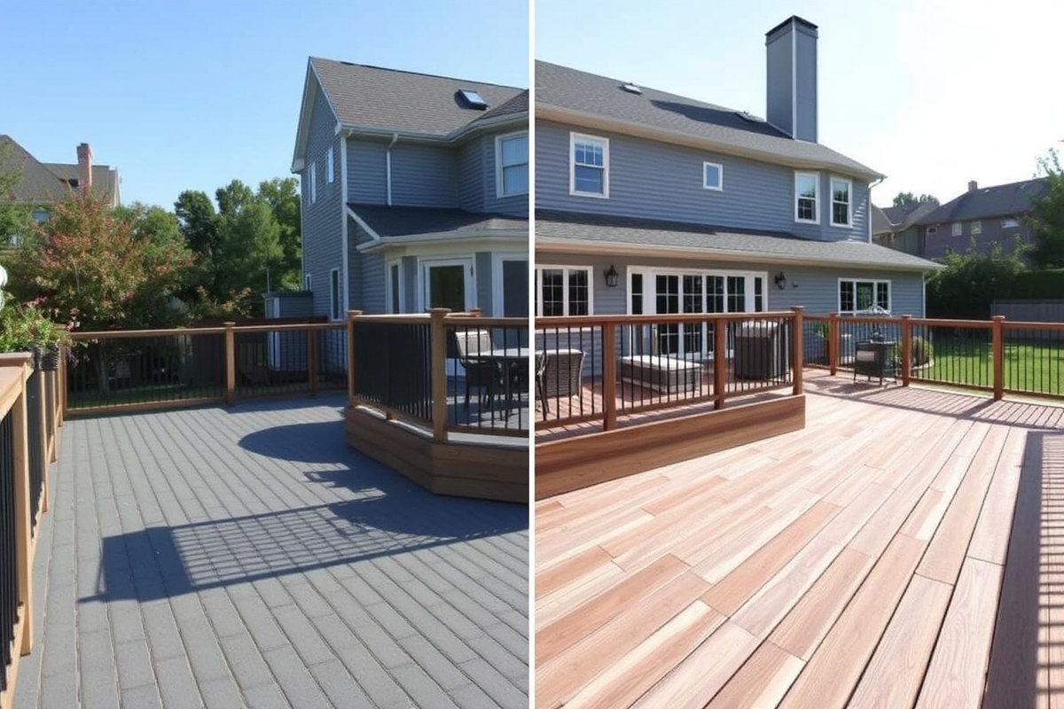 scalloped composite decking vs solid