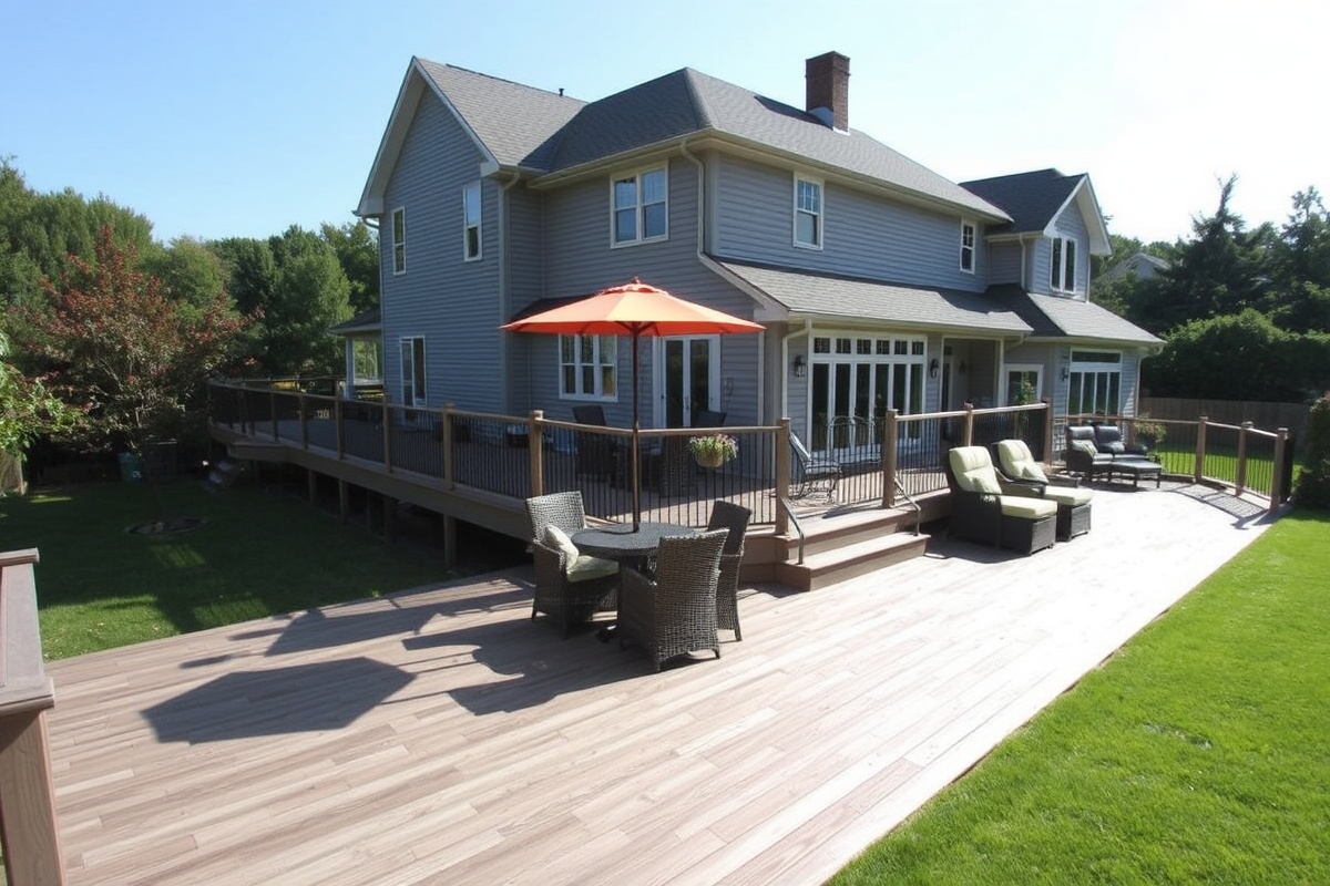 silver maple composite decking