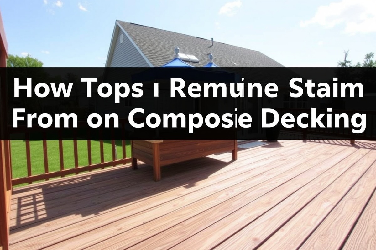 Simple Steps to Remove Stains on Composite Decking