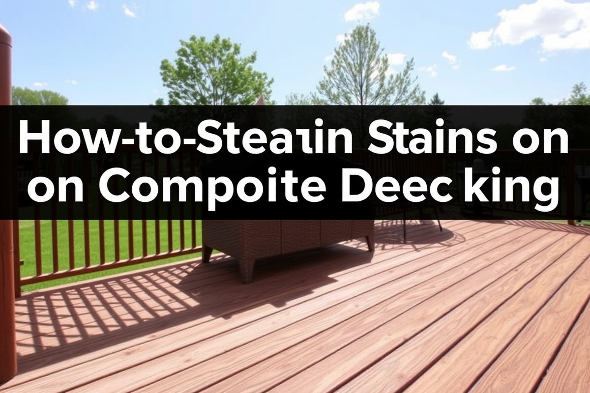 Step-by-Step Guide: Cleaning Stains on Composite Decking