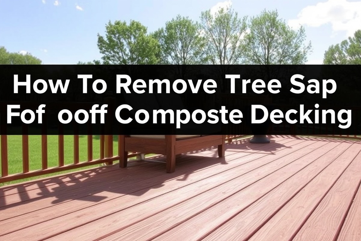 Step-by-Step Guide: Cleaning Tree Sap off Composite Decking