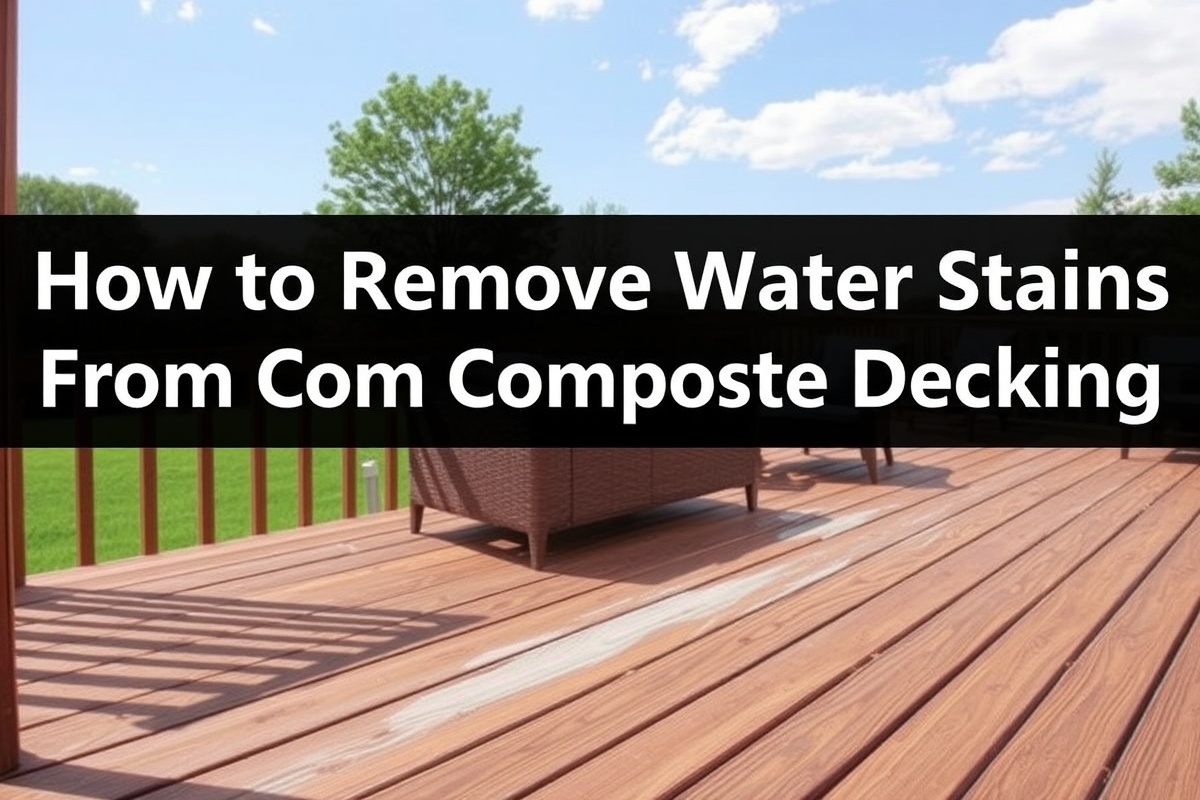 Step-by-Step Guide: Cleaning Water Stains on Composite Decking