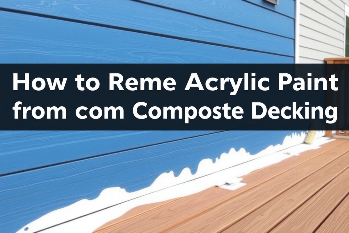 Step-by-Step Guide: Removing Acrylic Paint from Composite Decking