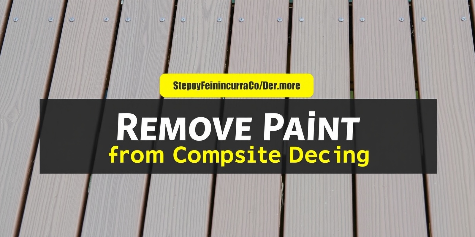 Step-by-Step Guide: Removing Paint from Composite Decking