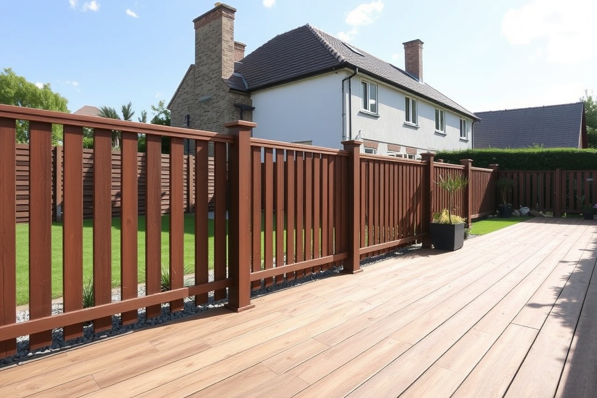 Sustainable Elegance: Combining WPC Decking and Fencing with Parquet Finish