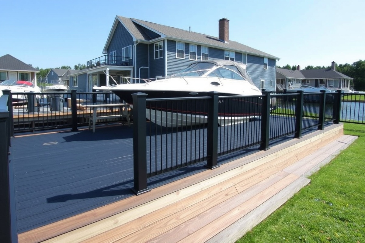 Sustainable Navy Composite Decking for Boating Enthusiasts