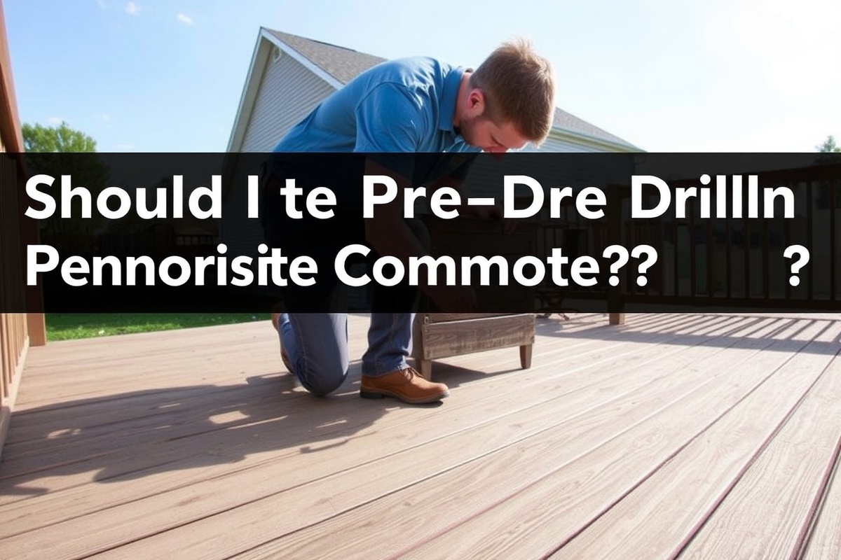 The Importance of Pre-Drilling in Composite Decking Installation