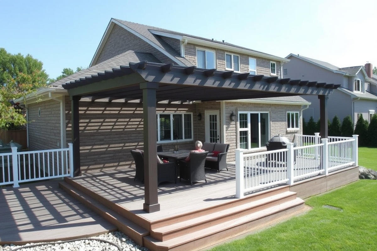 The Perfect Blend: Combining Composite Decking with Pergola Designs