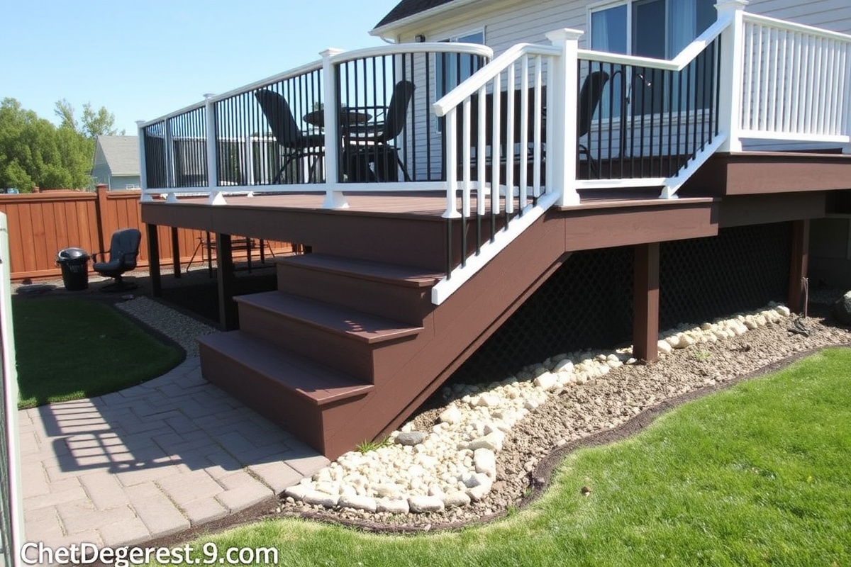 The Perfect Blend: Composite Decking for 12-inch Deep Staircases