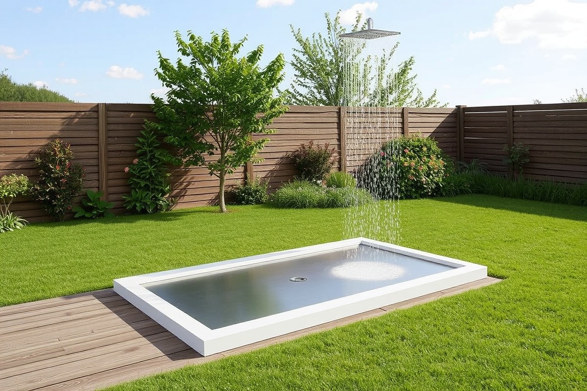 The Perfect Blend: Vidaxl Outdoor Shower Tray WPC Stainless Steel for Your Garden Oasis