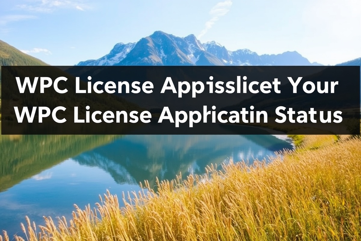 Tips for Checking Your WPC Licence Application Status Online