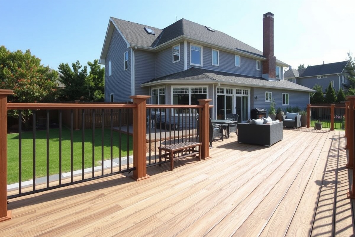 toasted sand composite decking