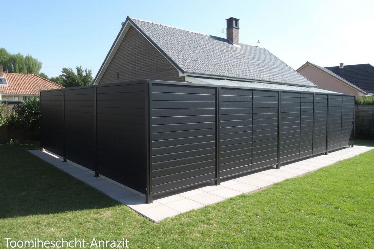 TOOM Sichtschutz WPC Anthrazit: A Stylish Outdoor Privacy Solution