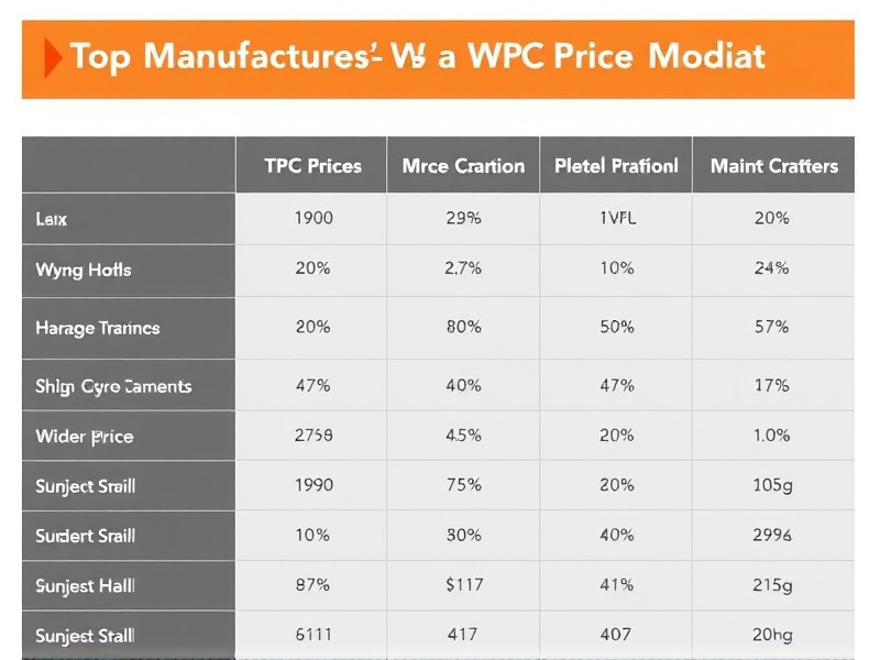 Top Manufacturers' WPC Price List Comparison