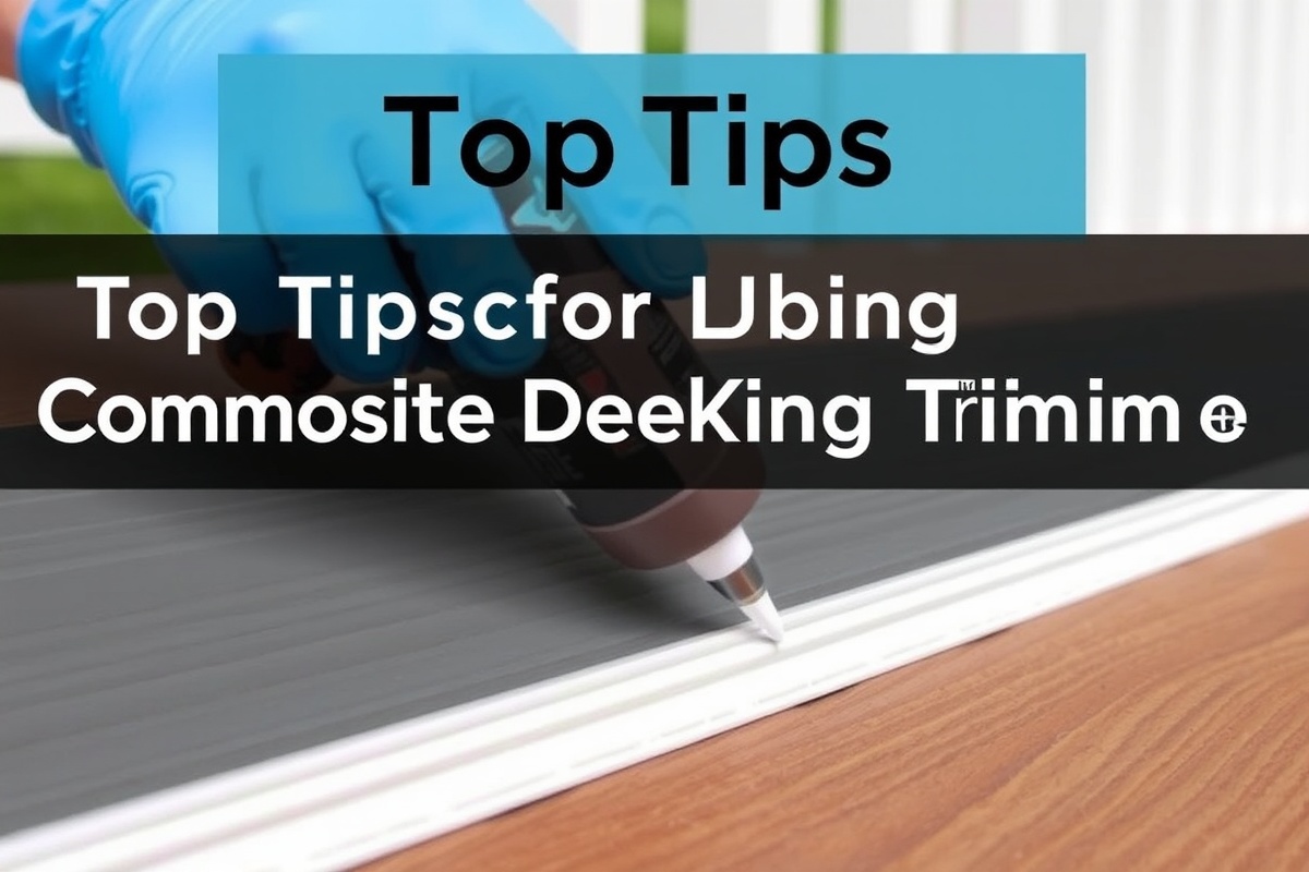 Top Tips for Using Composite Decking Trim Adhesive