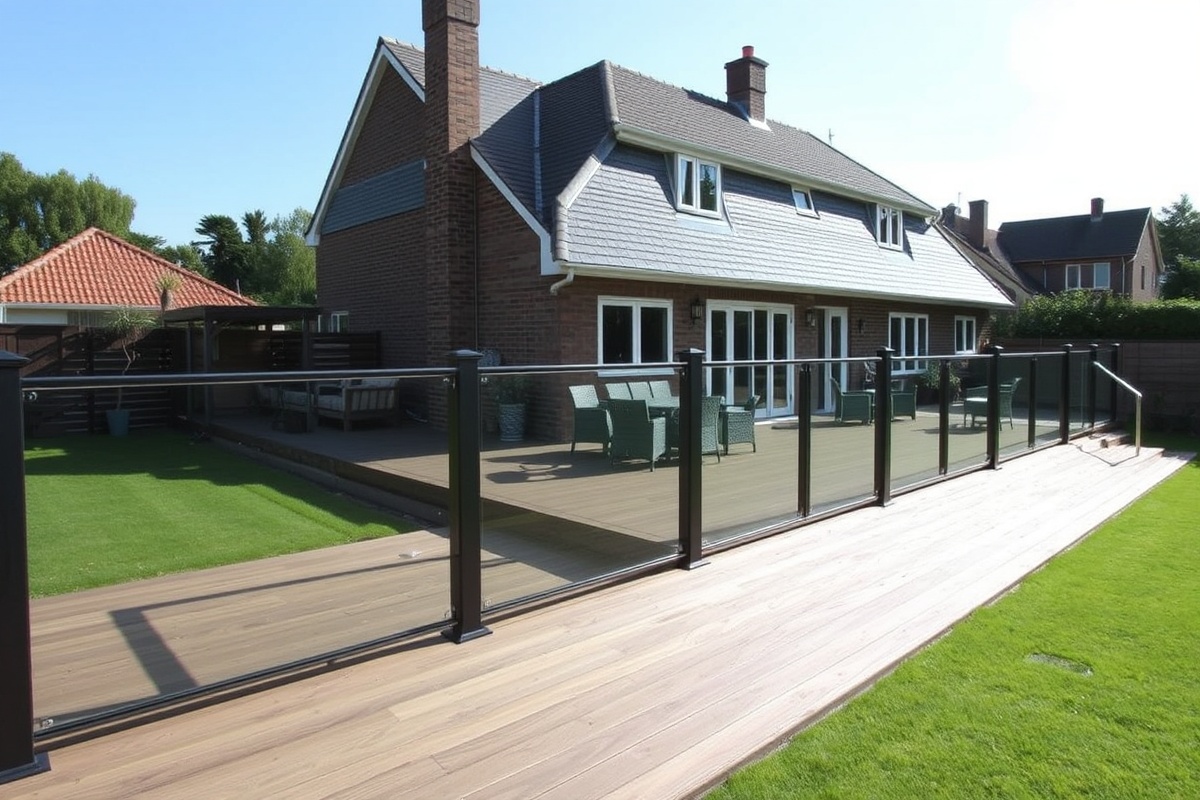 tracks composite decking