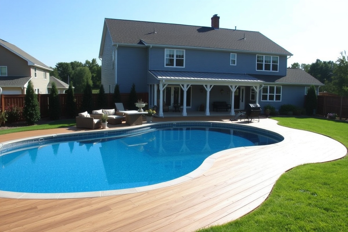 Transform Your Backyard with Composite Decking Around In-Ground Pools