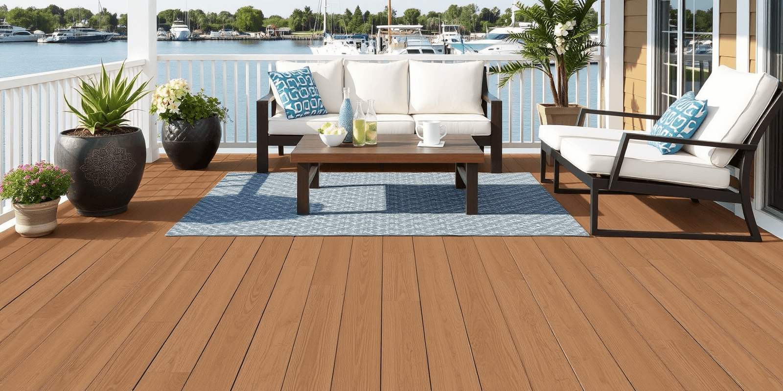 Transform Your Outdoor Space with Puritan Tan Harbor Plank WPC Click