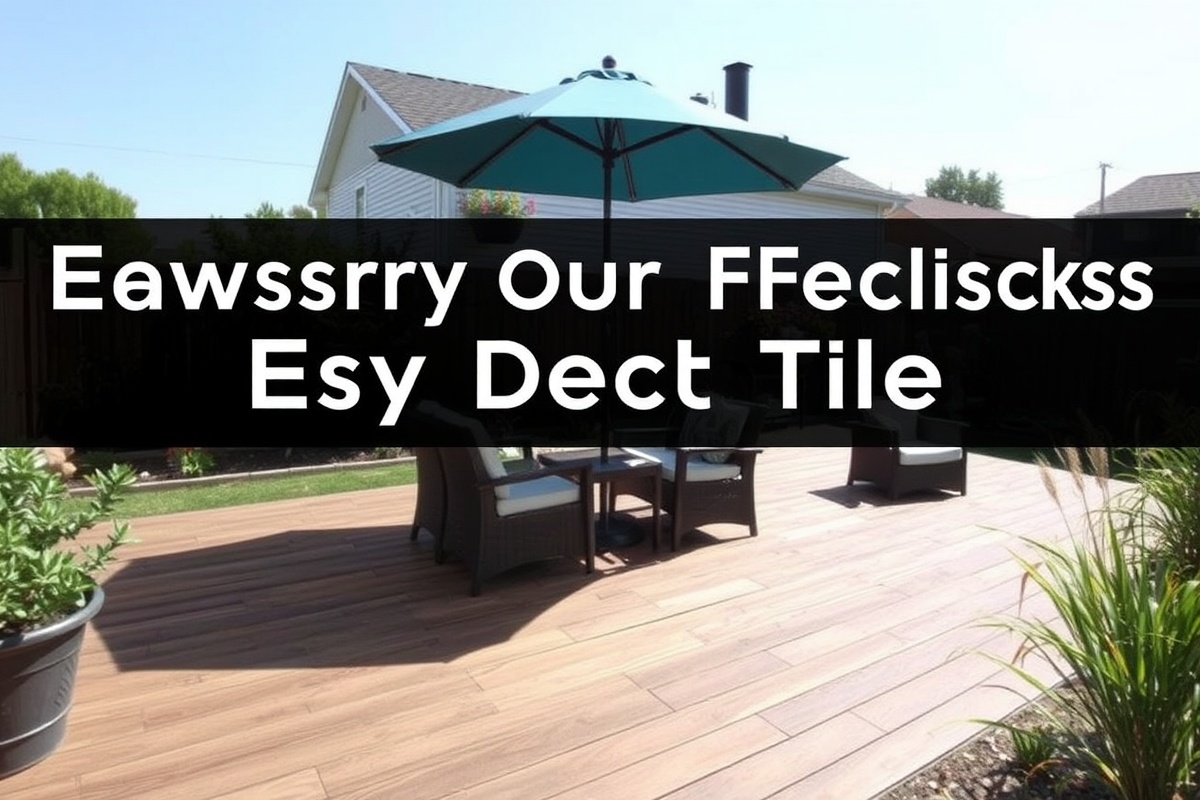 Transform Your Patio with Easy Deck Tiles: A Step-by-Step Guide