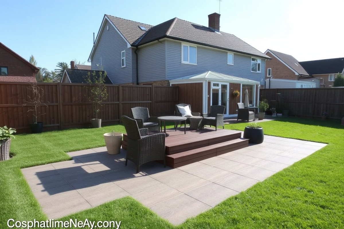 Transforming Your Yard with Composite Decking Tiles on Grass