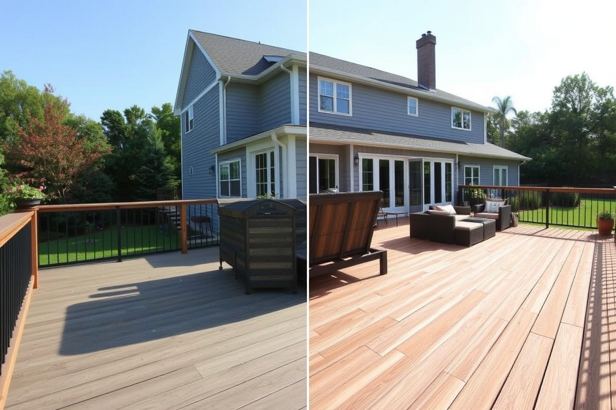 treated wood vs composite decking