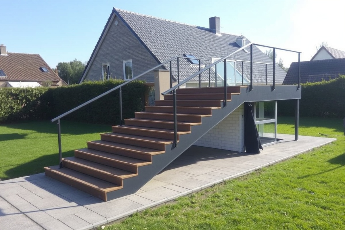 treppe mit wpc verkleiden