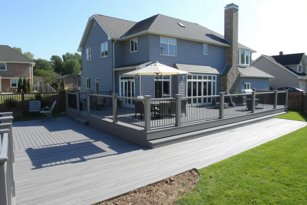 trex composite decking pebble grey