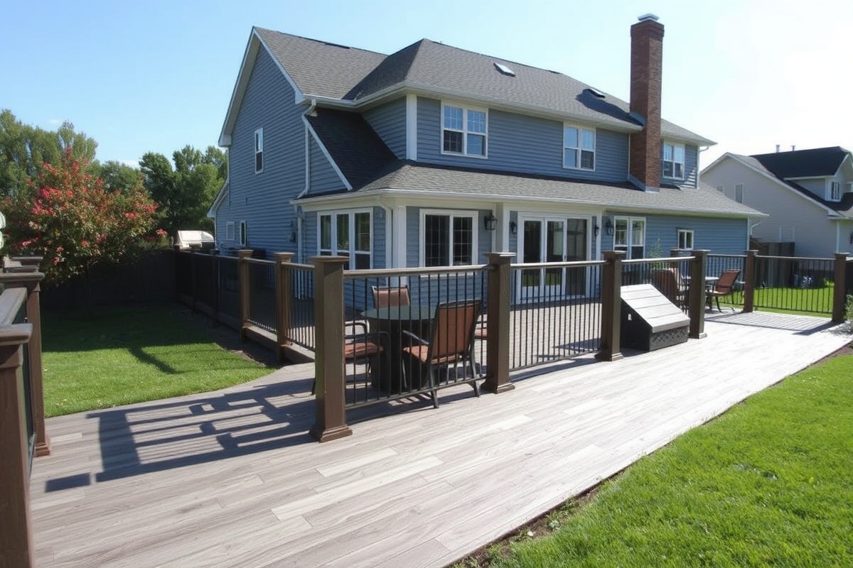 trex composite decking spacing