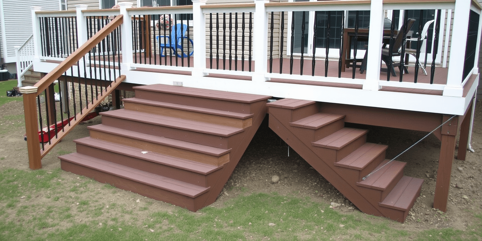 trex deck stairs