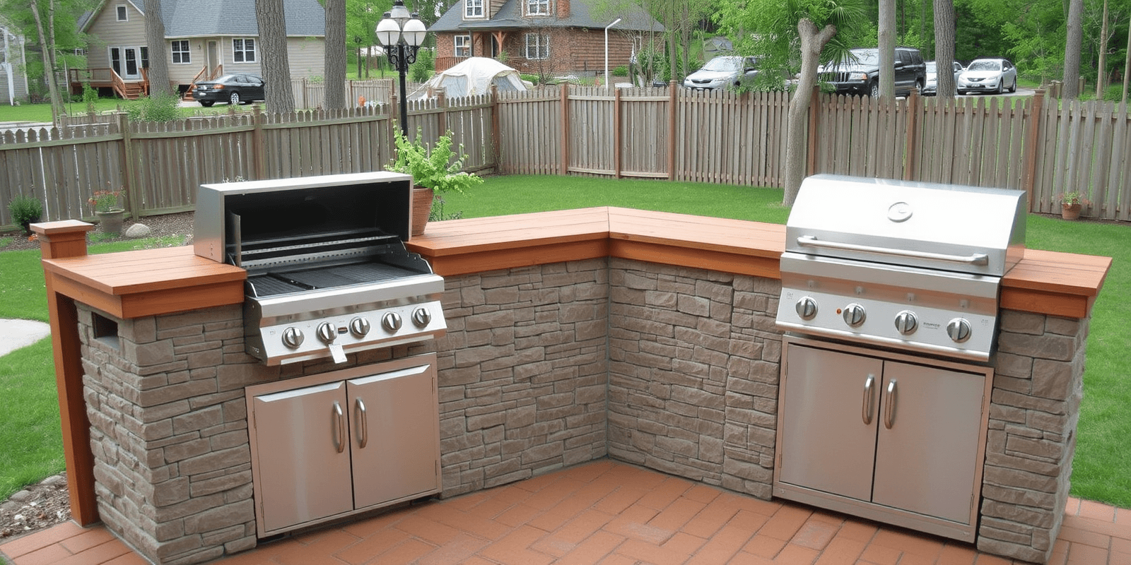 trex outdoor barbque