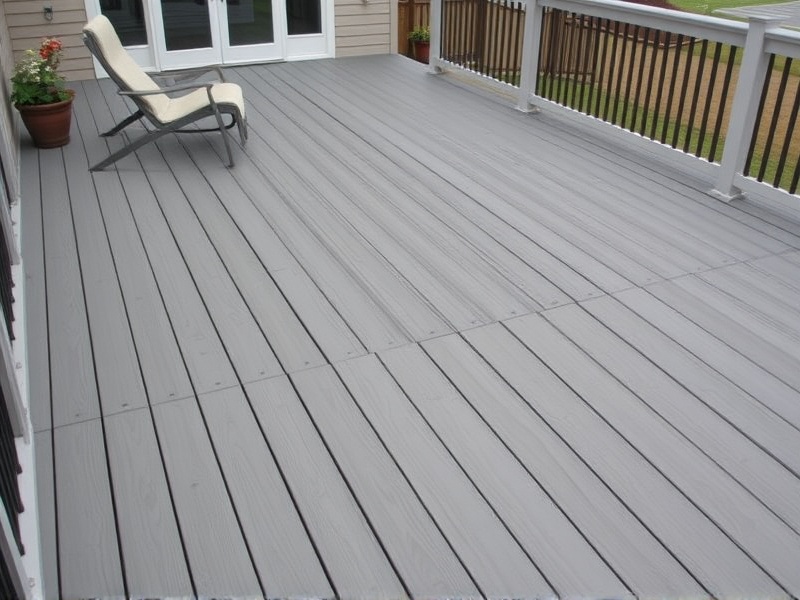 trex pebble grey composite decking