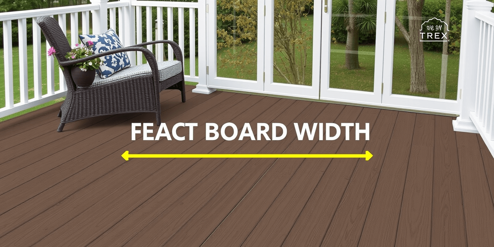 TREX SELECT Decking: The Exact Board Width for Seamless Outdoor Design