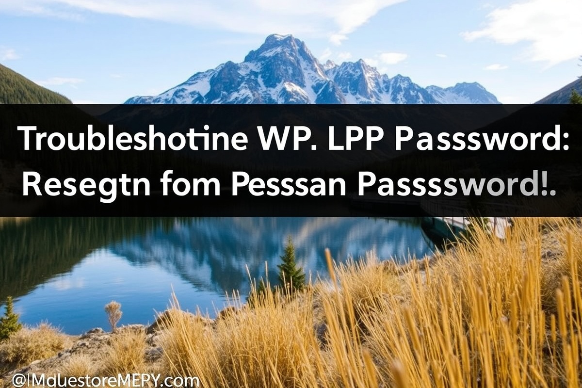 Troubleshooting WPC Login: Resetting Forgotten Passwords